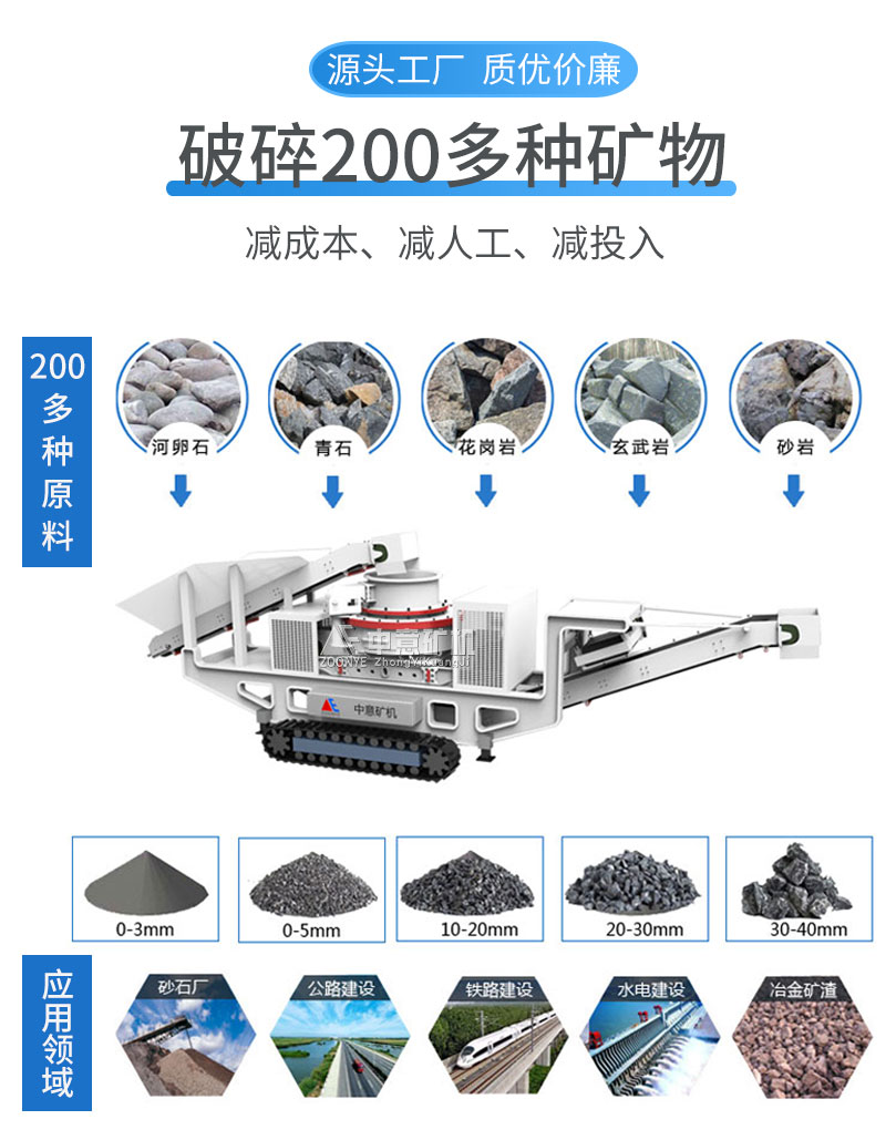 破碎物料種類多