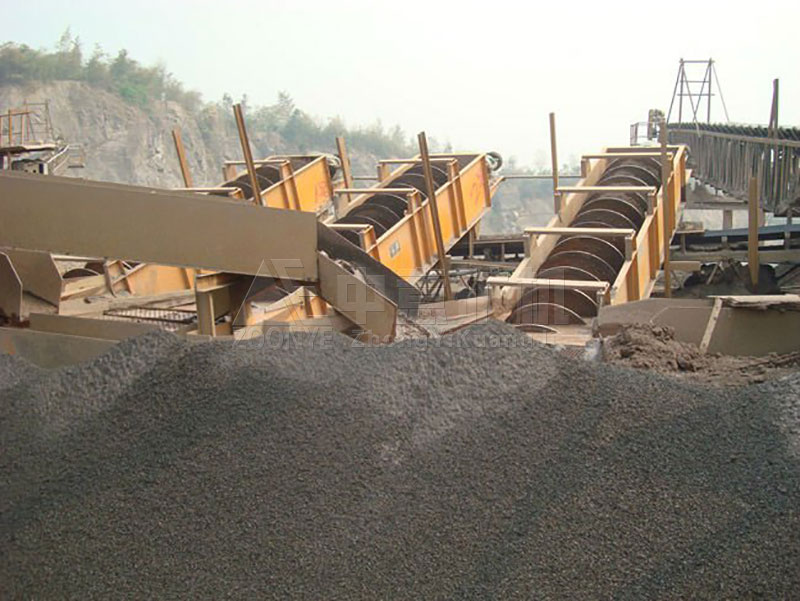 螺旋洗砂機現場1