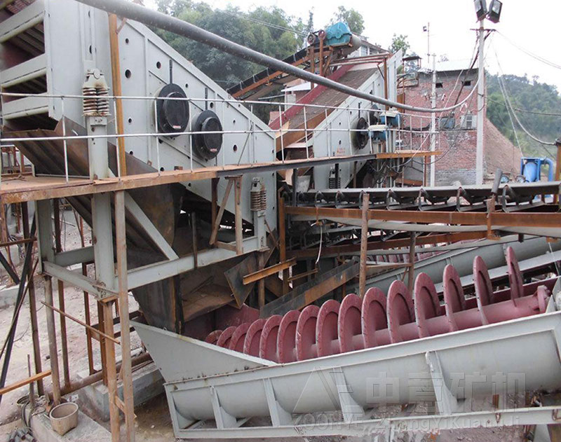 螺旋洗砂機現場2