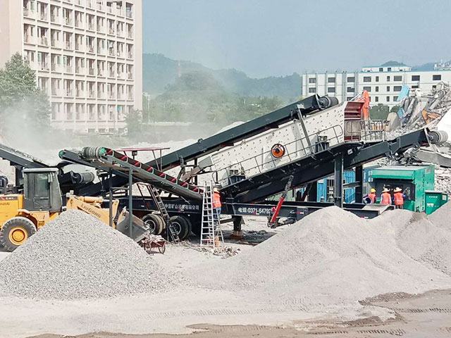 福建福州輪胎式建筑垃圾再生利用生產線