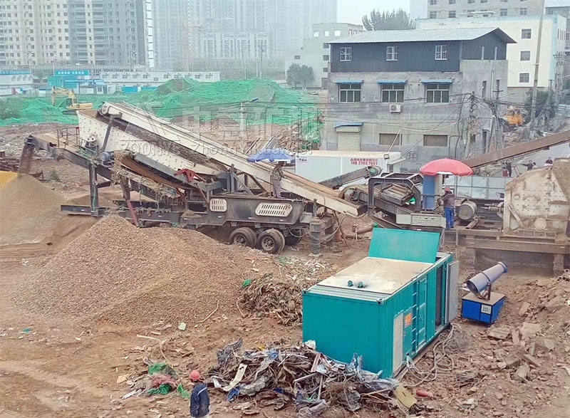 四川成都建筑垃圾處理現場 四川成都建筑垃圾處理現場