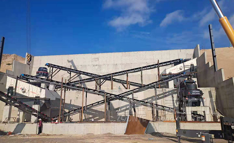 甘肅砂石料生產線現場實拍圖片一