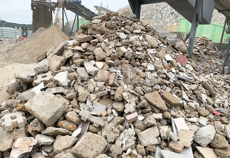 分揀出的再生骨料
