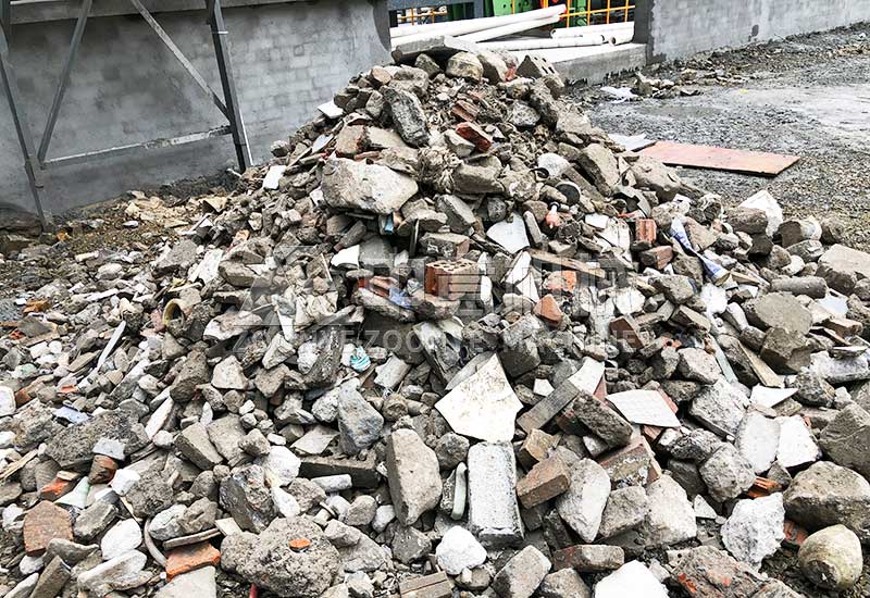 分揀出的再生骨料