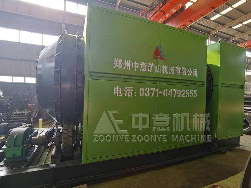 長久堆積垃圾骨料再生設(shè)備滾筒篩實地工廠圖片