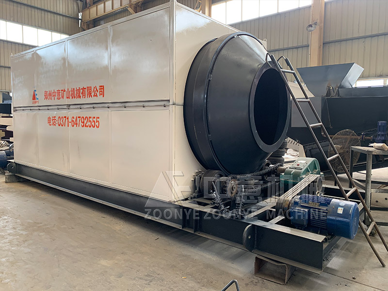 堆放多年的城市生活垃圾處置工藝滾筒篩實地工廠圖片